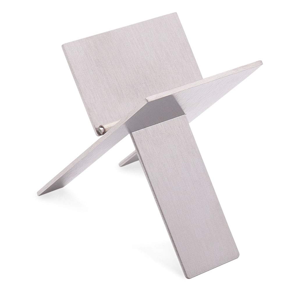 Premium Stainless Steel Foldable Cigar Holder Stand - Portable Pocket Size Cigar Rack & Cigarette Display Stand (Silver) - Perfect for Travel, Home Bars, and Outdoor Smoking Accessories