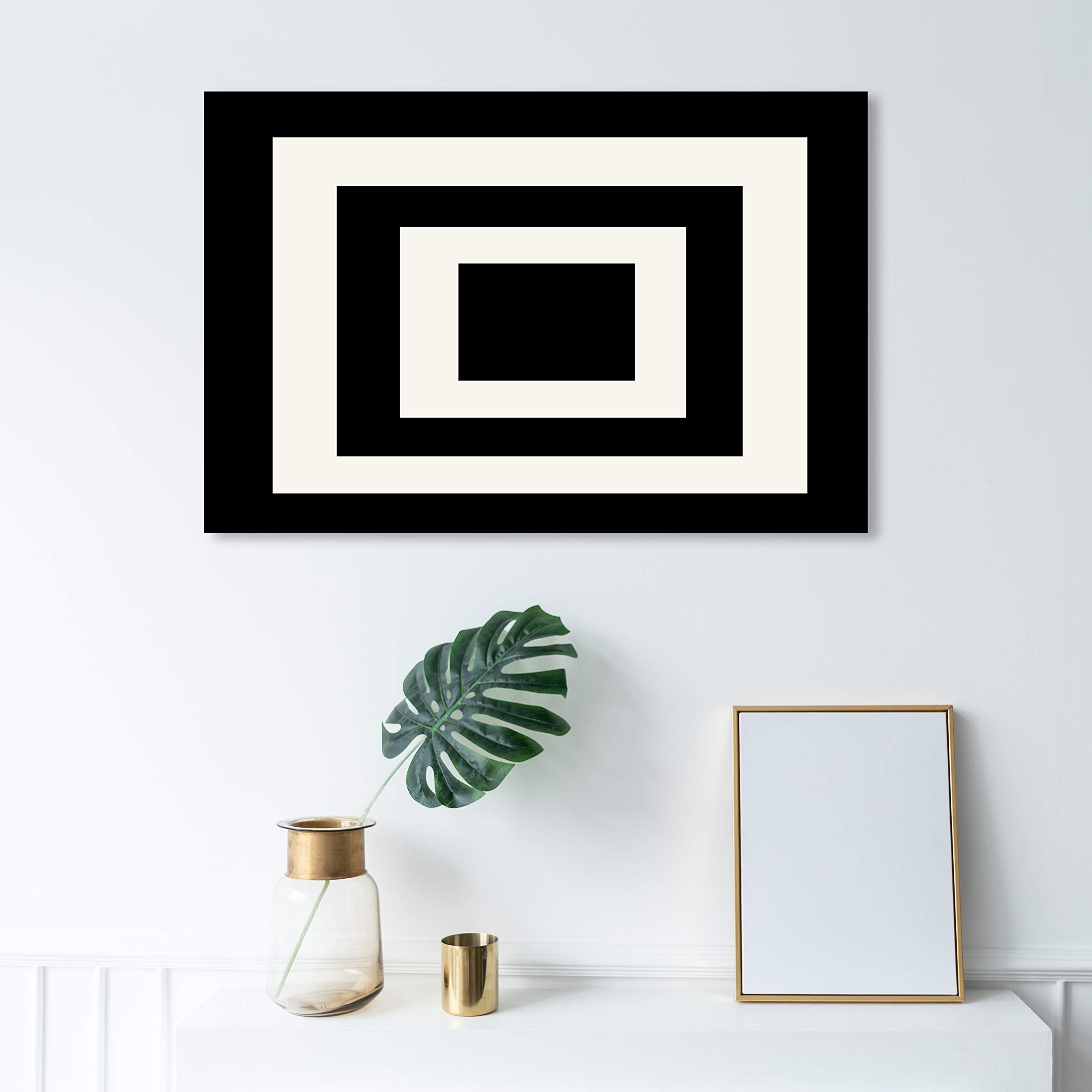 Abstract Wall Art Canvas Print 'Square Crazy' by Oliver Gal - 36
