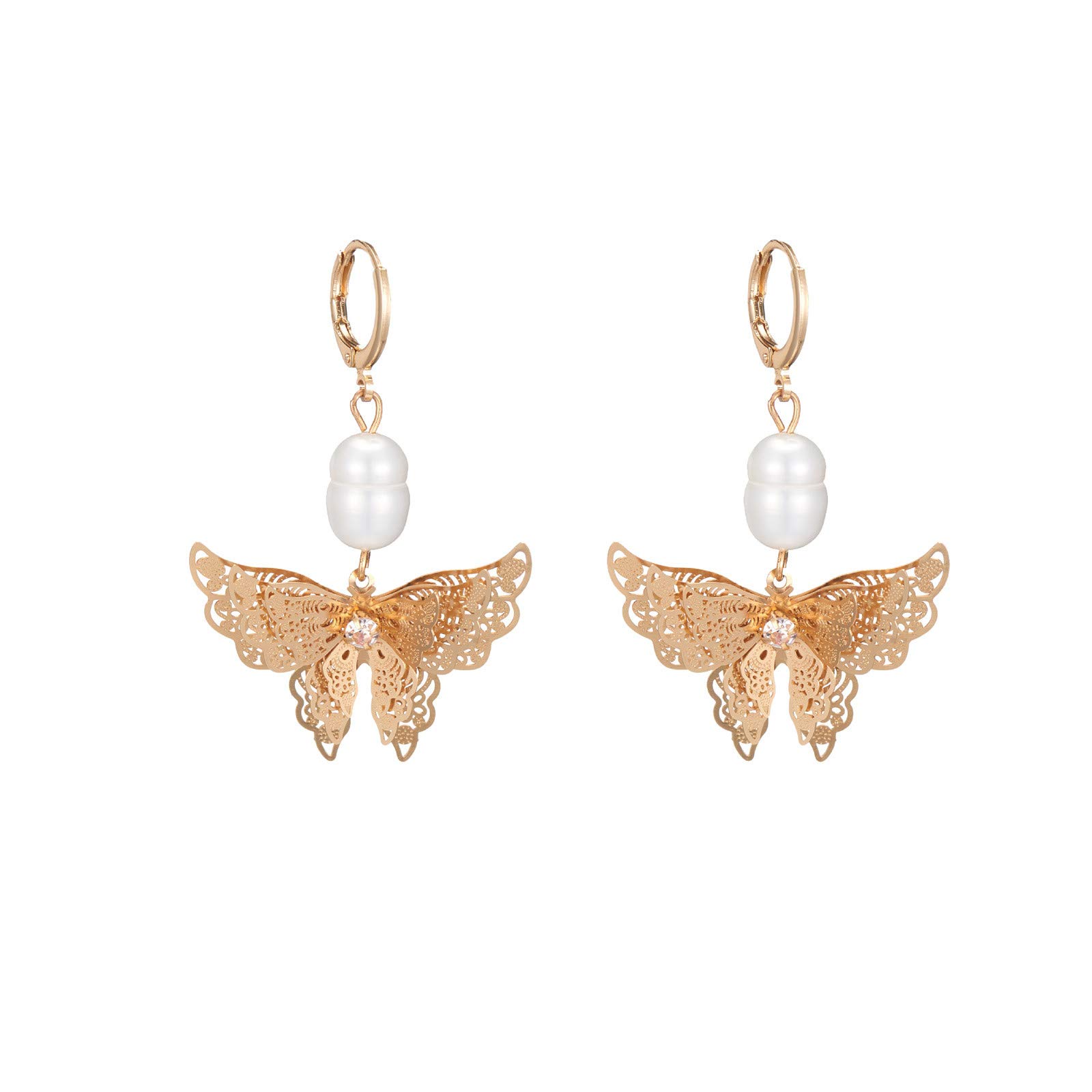 Hypoallergenic Gold Dangle Ear Wraps for Women - Simple Elegant Dangling Earrings | Valentine's Day, Birthday Gift & Party Jewelry for Girls and Women