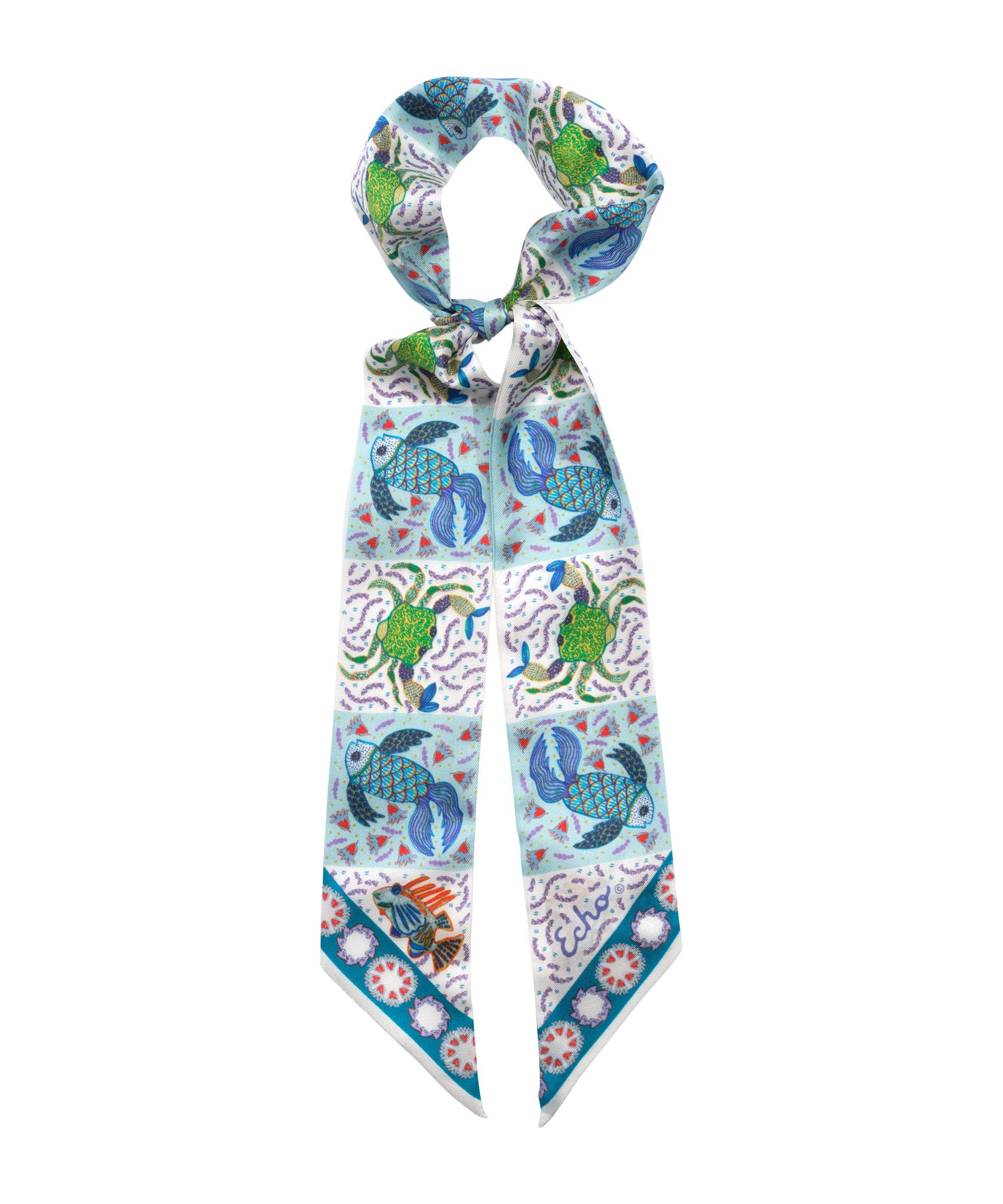 Elegant Crabby Silk Ribbon Scarf - Soft & Lightweight Fashion Accessory for Women - Perfect for Parties, Weddings & Everyday Wear