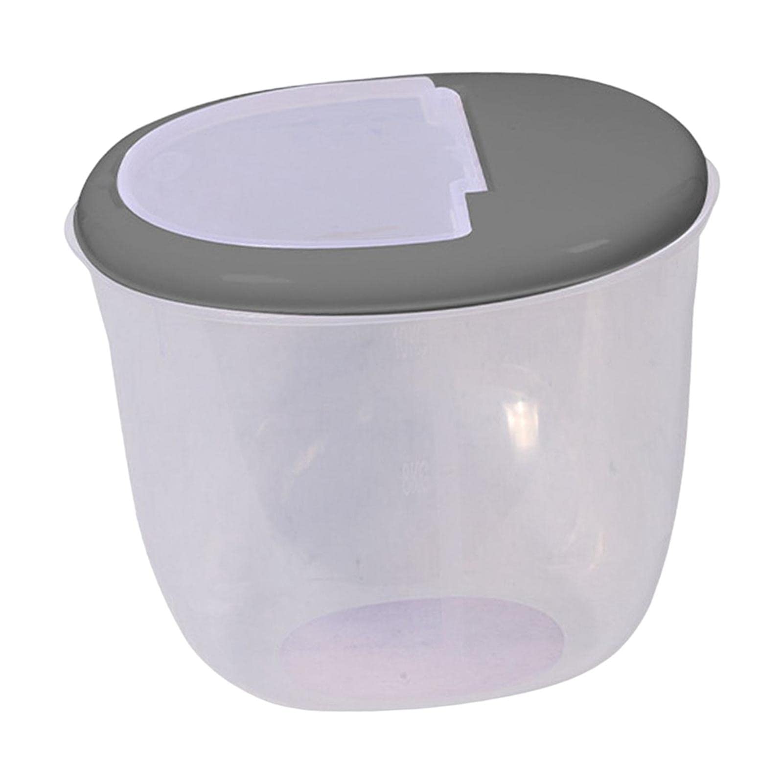 Enakshi® Large Pet Food Storage Container with Lid - 50LBS Capacity Airtight Dog & Cat Food Bin for Dry Food, Baking Supplies & Rice - Gray | Perfect for Kitchen, Pantry & Pet Feeding Areas | Dishwasher Safe & BPA Free
