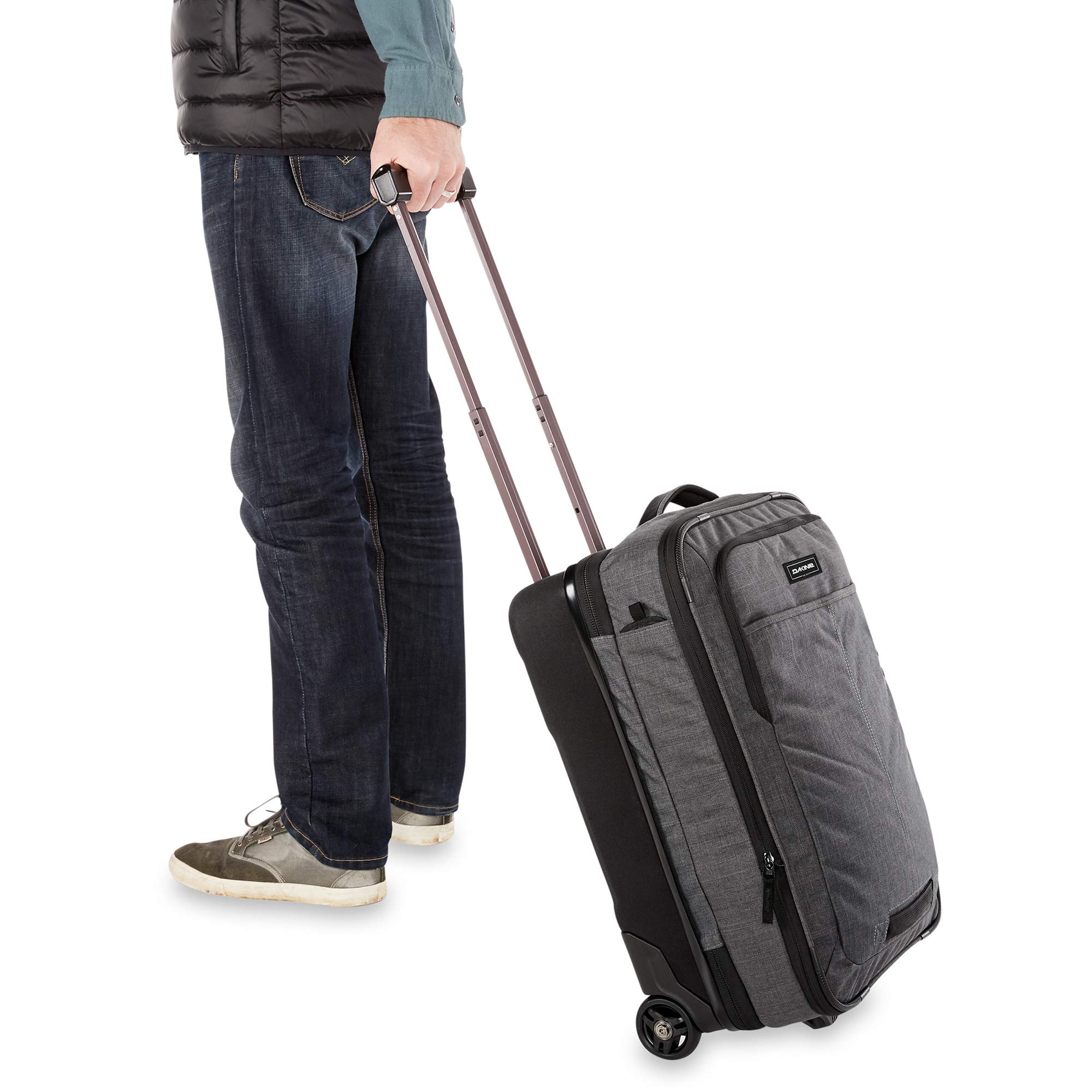 Dakine Status Roller 42L Travel Backpack - Black, One Size Carry-On Luggage for Business Trips & Weekend Getaways