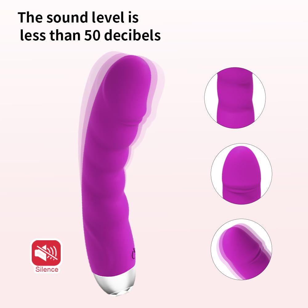 Realistic G-Spot Vibrator with 10 Vibration Modes & Heating Function - Purple Adult Sex Toy for Women & Couples - Clitoral, Nipple & Vaginal Stimulation - Perfect for Solo Play & Romantic Nights
