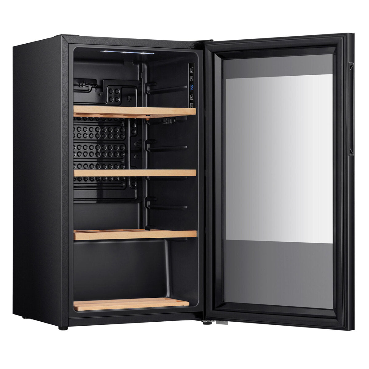 Hisense 30 Bottle Wine Cooler Refrigerator - Black HRWC31 for Home Bar, Kitchen, or Wine Cellar - Compact Wine Storage Solution