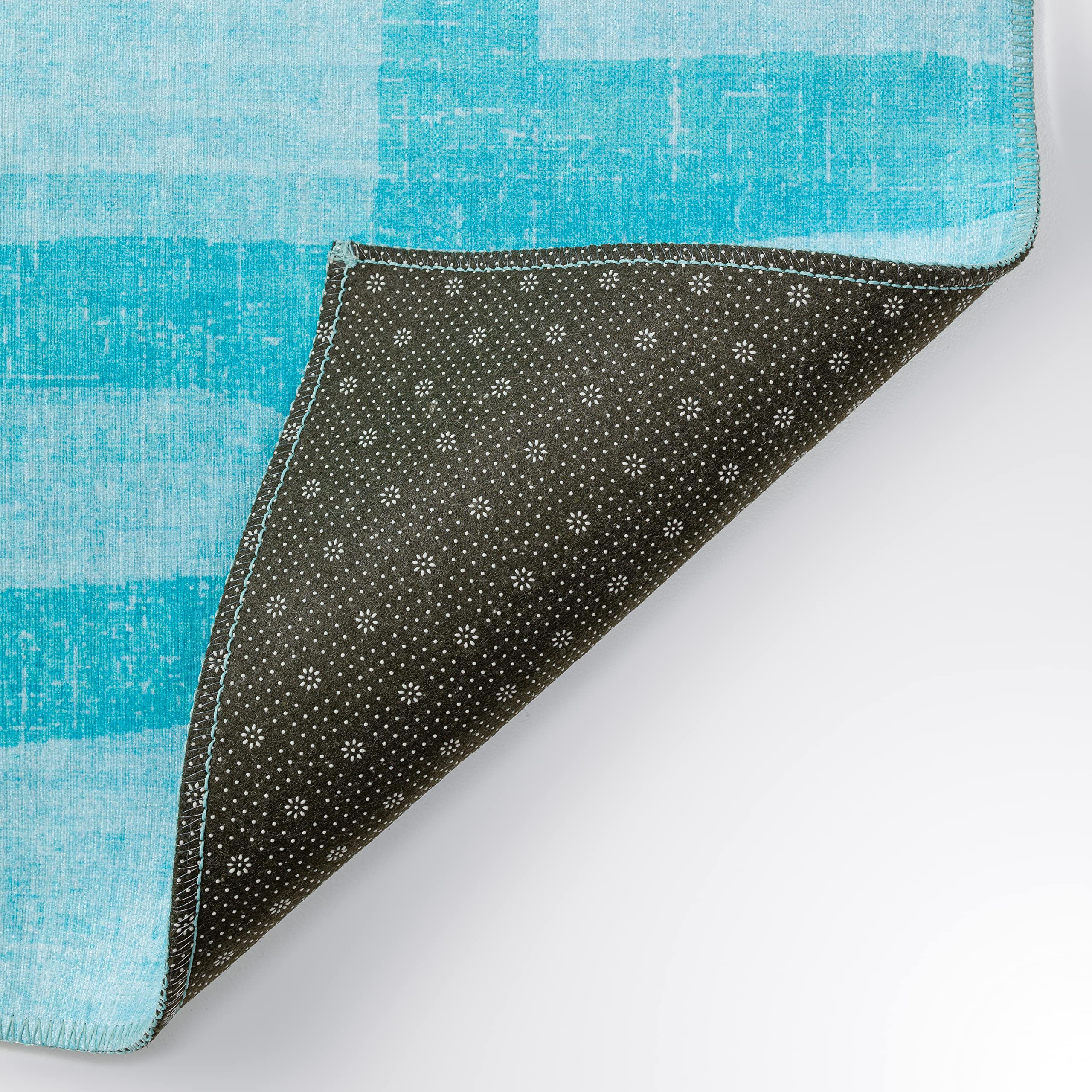 Addison Rugs Yuma AYU34 8' x 10' Turquoise Area Rug - Soft Modern Boho Rug for Living Room, Bedroom & Home Decor