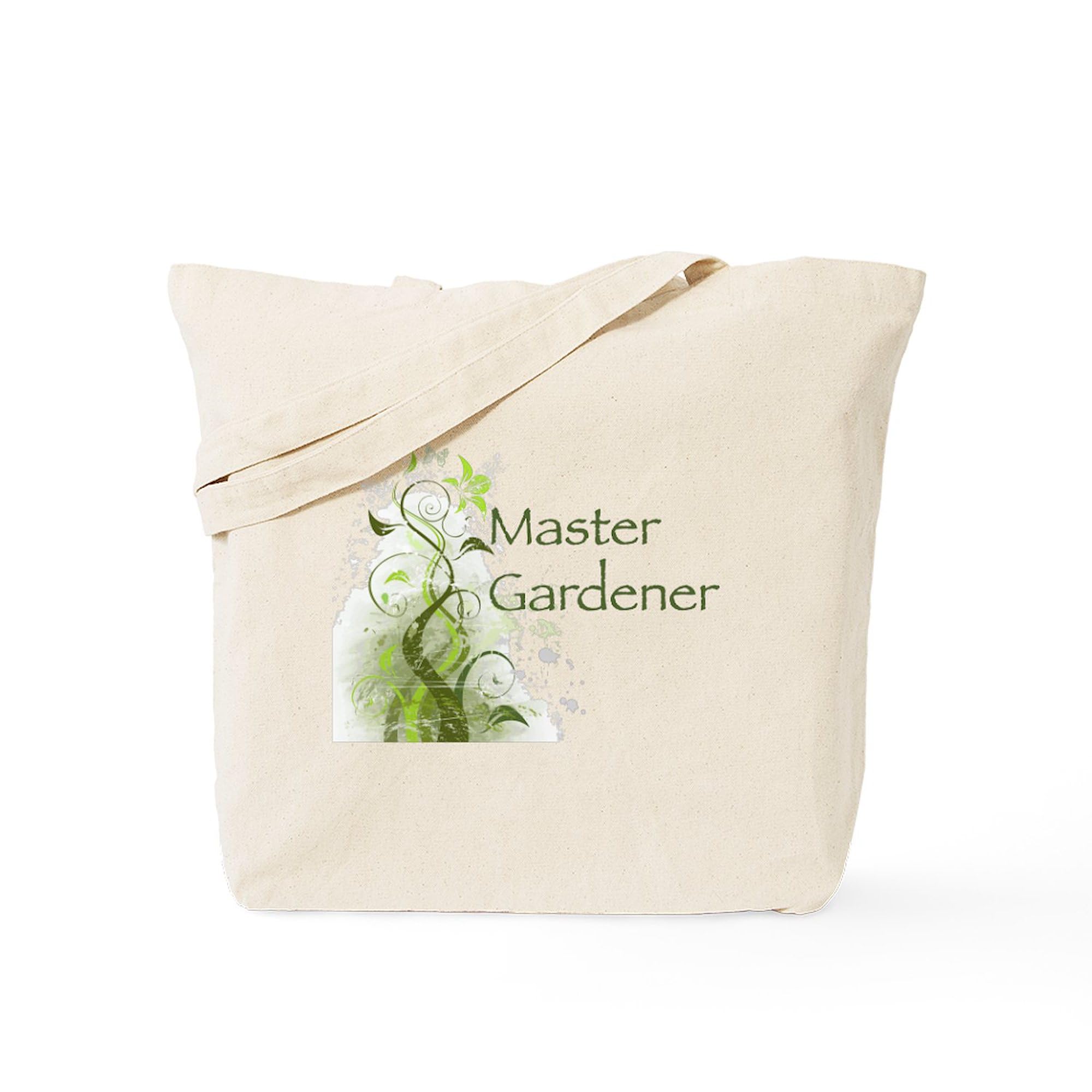 Master Gardener Modern Tote Bag - Natural Canvas Reusable Shopping Bag for Groceries, Farmers Market & Eco-Friendly Lifestyle