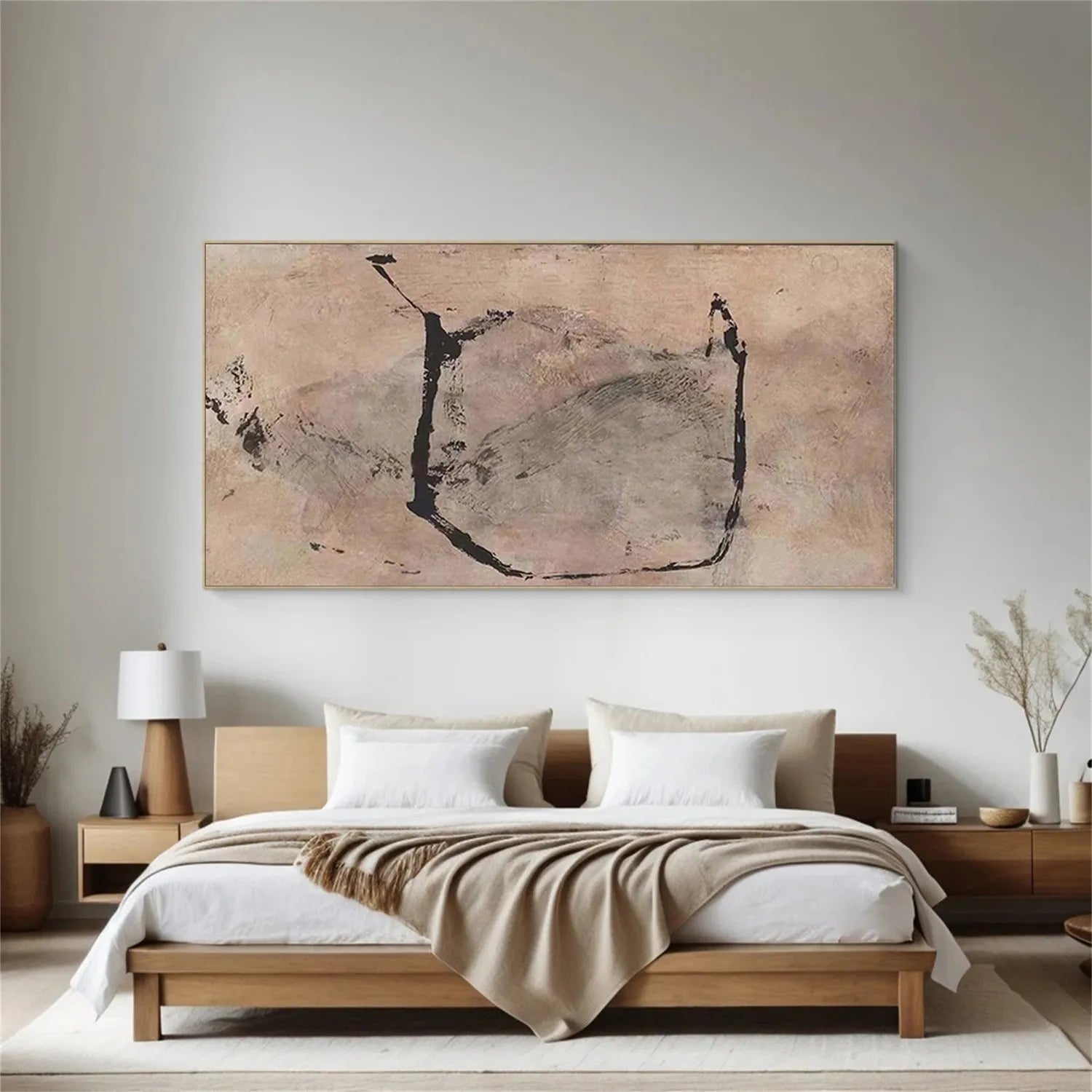 Abstract Painting #AB 156 - Modern Wall Art for Living Room, Bedroom & Office Decor | Large Canvas Artwork for Home & Commercial Spaces