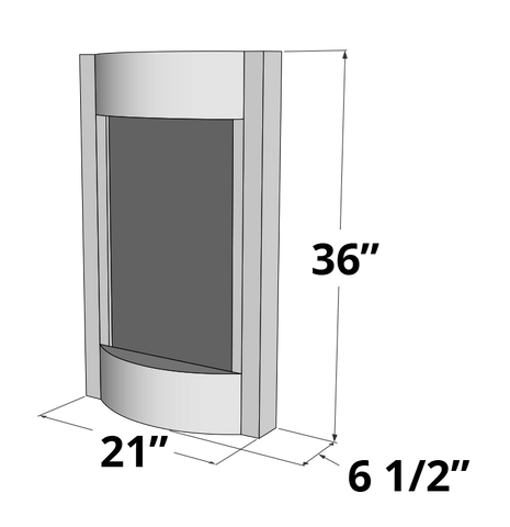 Adagio Serene Waters Stainless Steel Silver Mirror SWA2040 - Elegant Bathroom & Bedroom Decor for Modern Homes