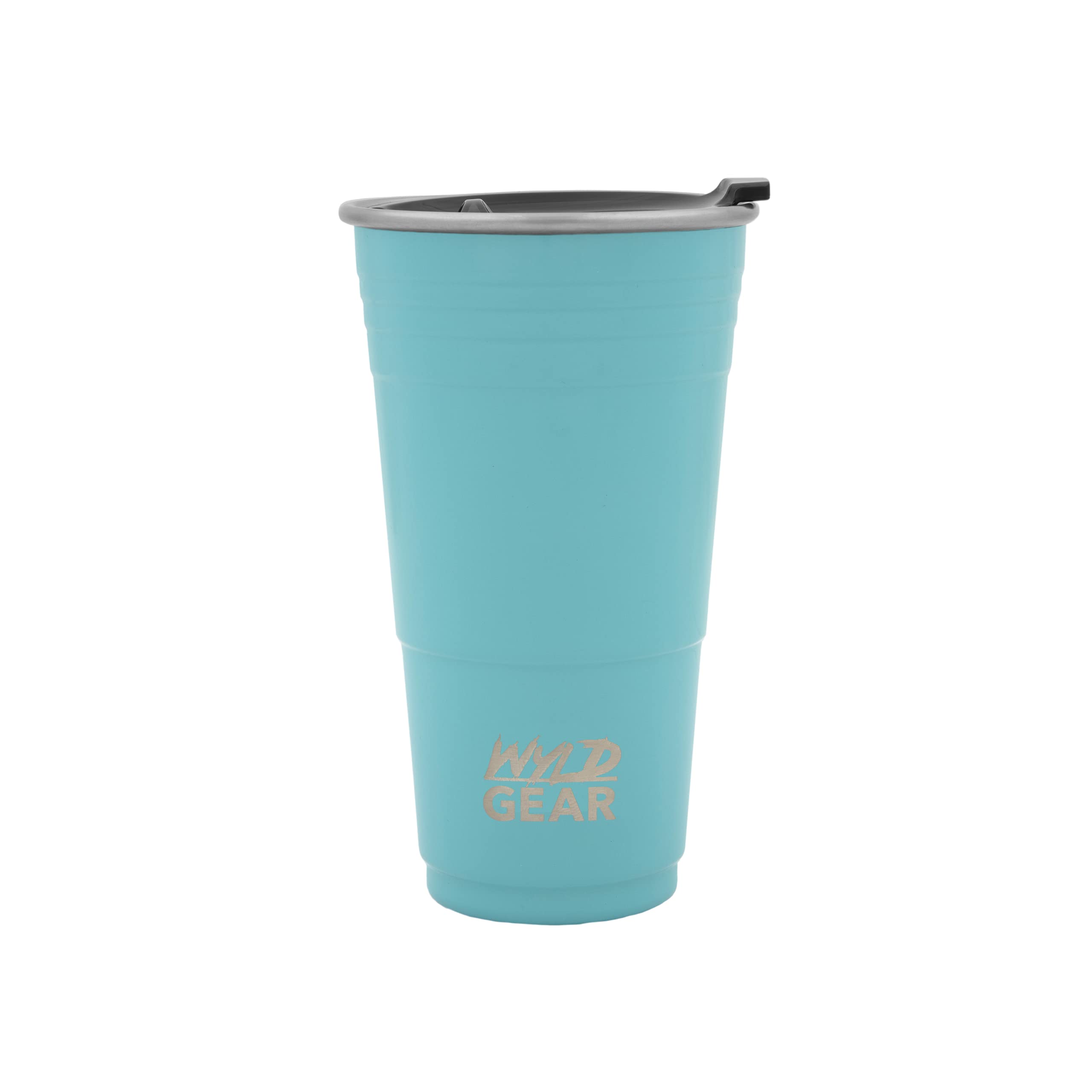 Wyld Cup 32oz Stainless Steel Vacuum Insulated Tumbler with Lid - Leakproof & Sweatproof - Keeps Drinks Cold 24hrs/Hot 12hrs - Perfect for Camping, Hiking, Beach & Outdoor Adventures - Teal Color