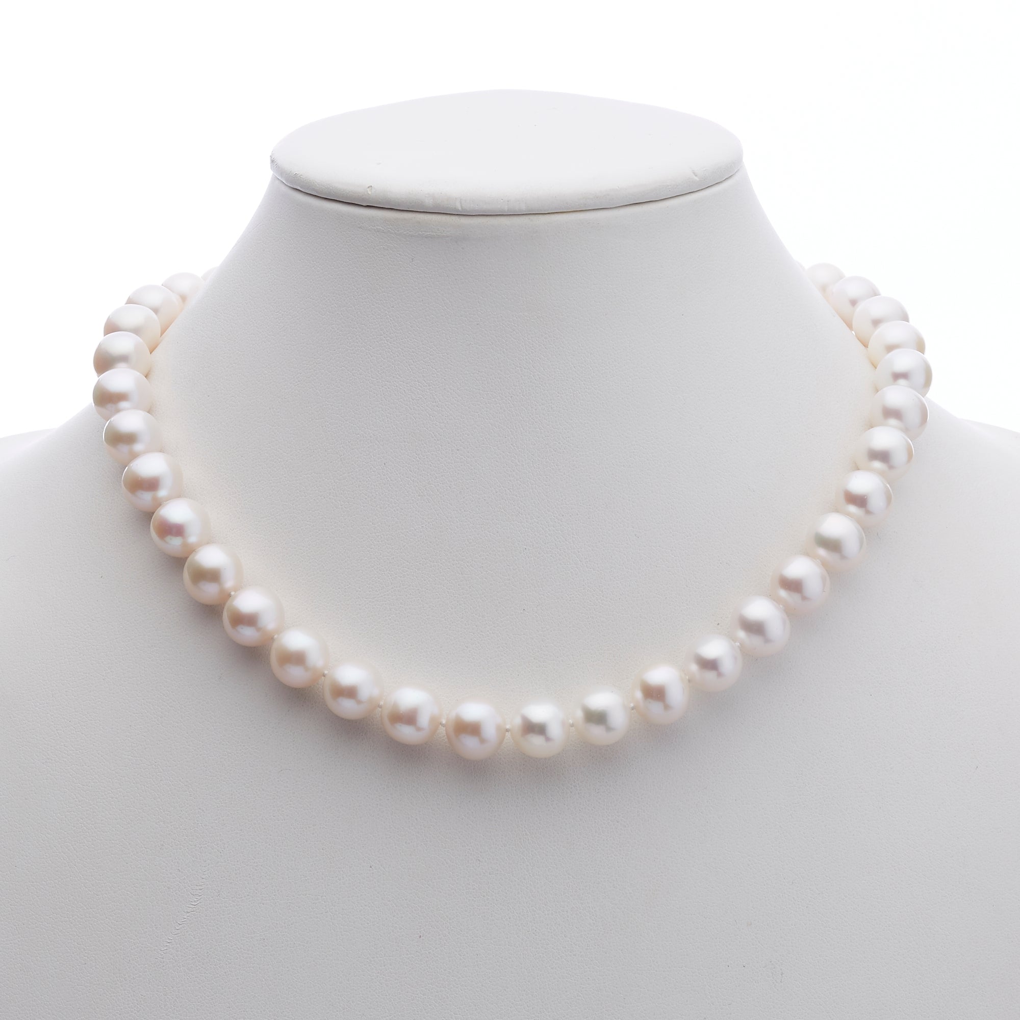 7mm Pearl Necklace for Women - Elegant White Cultured Pearl Jewelry Gift for Wedding, Anniversary & Special Occasions