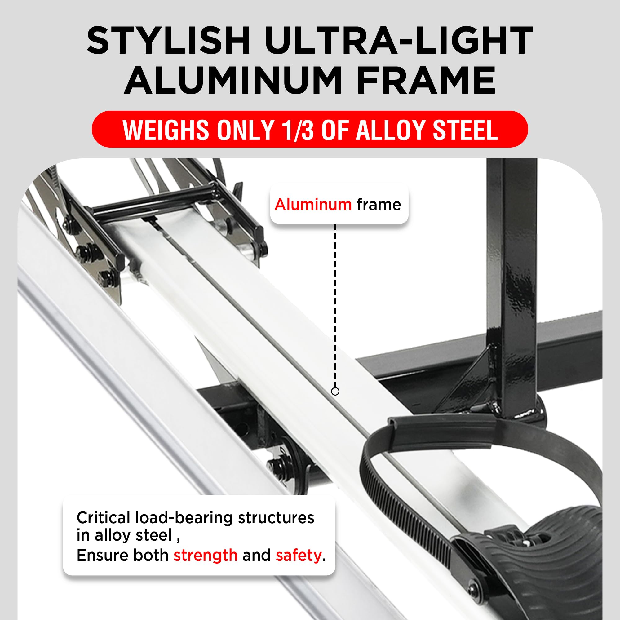 Heavy Duty Hitch Mount Bike Rack for Electric Bikes - 100 lbs Capacity Bicycle Carrier for Trucks, SUVs, RVs & Trailers | Includes Loading Ramp - Perfect for Road Trips, Camping & Outdoor Adventures