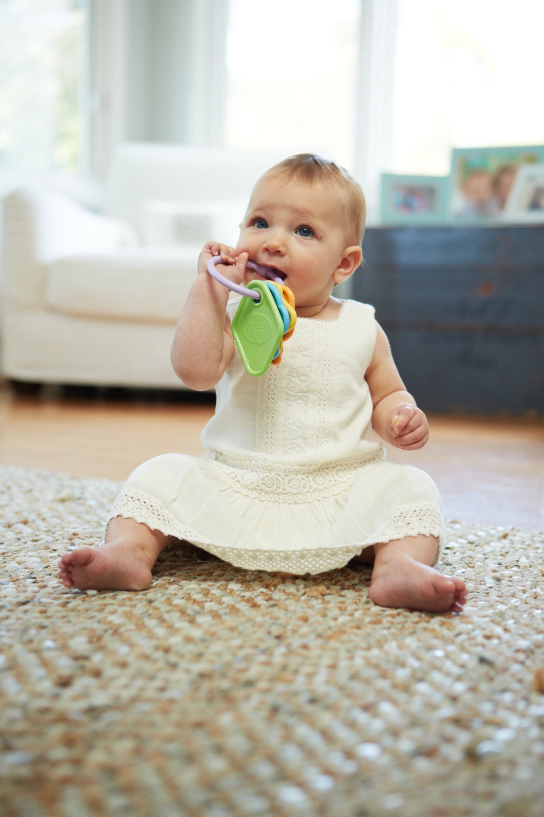Green Toys First Keys - Eco-Friendly Baby Toy for Early Learning & Motor Skills Development | Perfect for Teething, Sensory Play & Toddler Gift