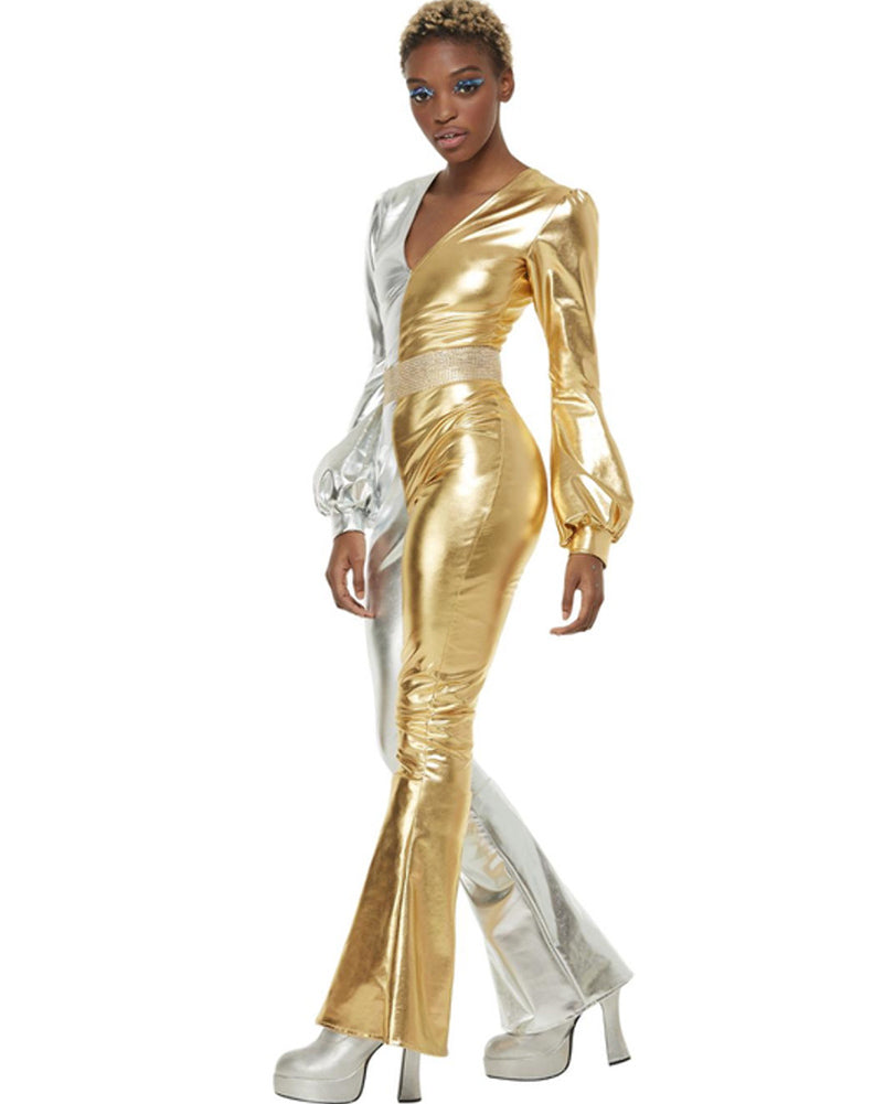 Vintage 1970s Super Chic Women's Costume - Retro Disco Party Outfit for Halloween, Theme Parties & 70s Dress Up