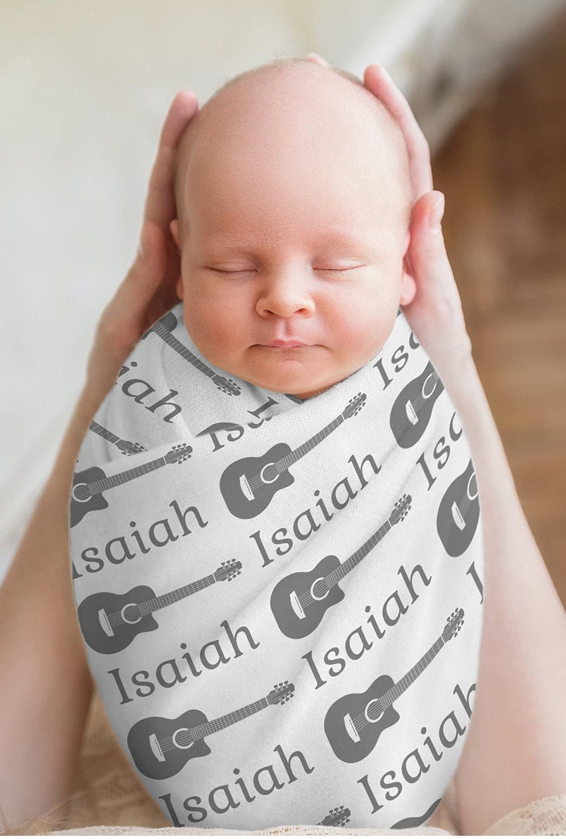 Personalized Baby Blankets for Boys & Girls - Custom Name & Birth Announcement Blanket | Newborn Photo Keepsake | Perfect Baby Shower Gift for Hospital & Home Use