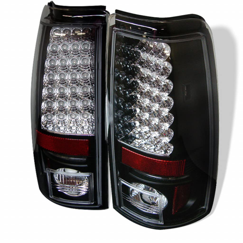 GMC Sierra 1500/2500 HD 2001-2006 LED Tail Lights Pair - Black (5002044) | High-Performance & Durable | Perfect for Off-Roading & Night Driving