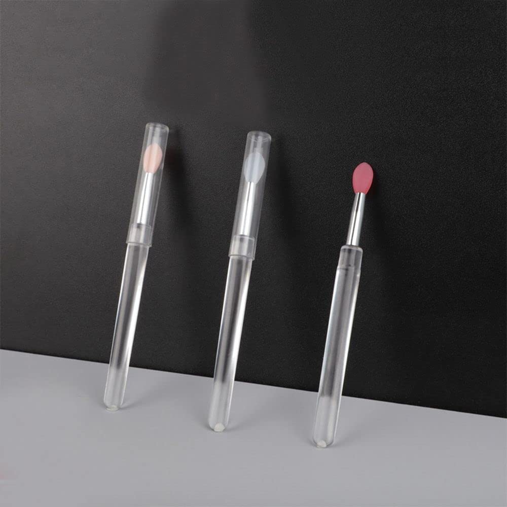 KALUO Lip Mask Brush Set - Portable Lipstick Applicator & Concealer Brush for Women - Soft Makeup Brushes for Lips & Face (Brown) | Perfect for Daily Makeup, Travel & Professional Use