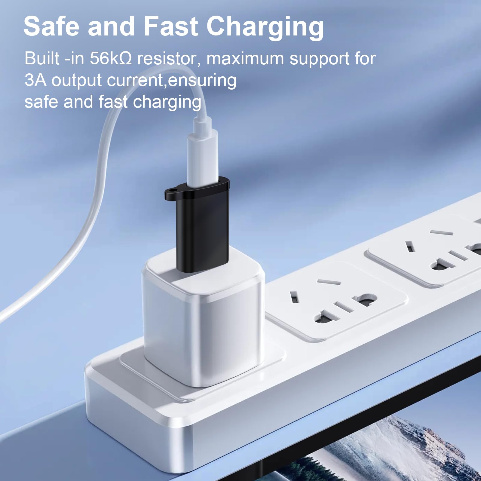 Aolcev 3-Pack USB to USB C Adapter - Type C Female to USB A Male Converter for iPhone 16/15/14/13/12 Pro Max Plus, Samsung Galaxy S25/S24, iPad 10/9/Air 6/5/Mini 7/6 - Fast Car Charging & Data Transfer for Travel, Office & Home Use