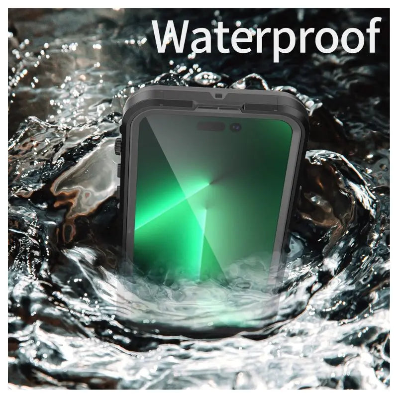Waterproof iPhone Cases for Apple iPhone 7/8/X/11/12/13/14 Pro Max - Shockproof & Dustproof Protective Cover for Swimming, Hiking & Outdoor Activities