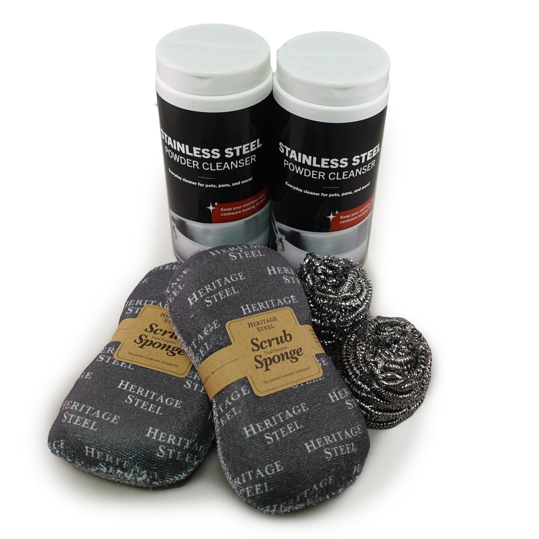 Heritage Steel Cleaning Kit – Premium Stainless Steel Cleaner & Polish for Kitchen, Grill & Outdoor Use – Restores Shine & Protects Surfaces