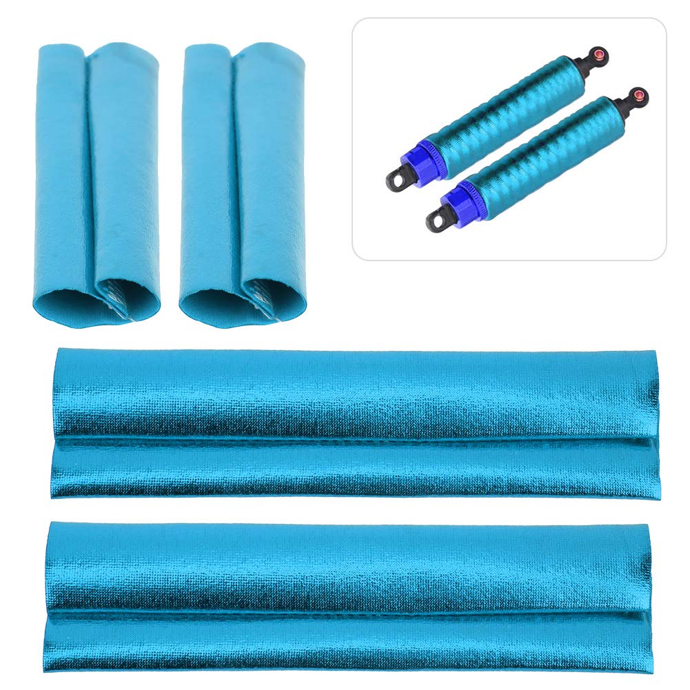 VGEBY 4Pcs RC Dust Cover Shock Absorber Protector - Waterproof Dustproof Boots for 1/10 Scale RC Cars, Trucks, Buggies - Off-Road Racing & Crawling Accessories