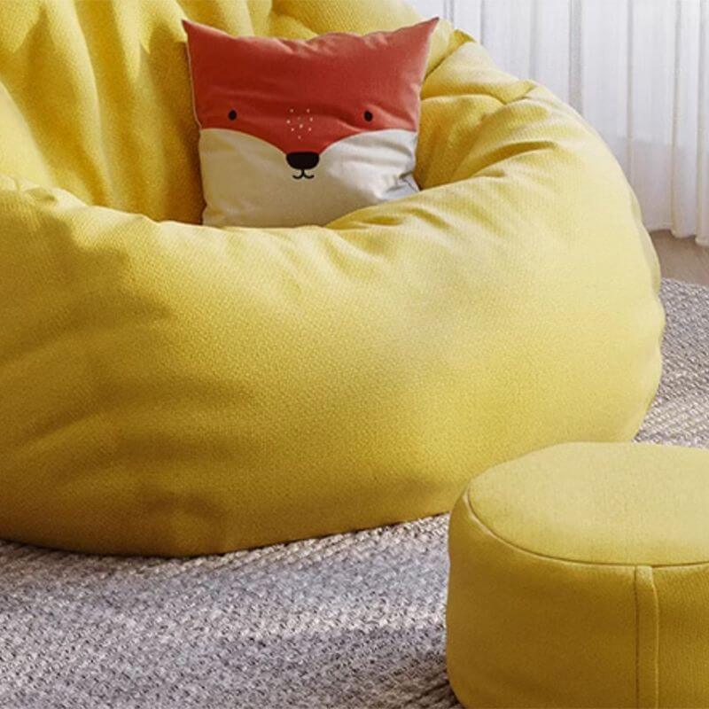 Portable Armless Bean Bag Chair for Adults - Lightweight, Foldable with Storage Bag - Perfect for Lounging, Gaming, and Small Spaces