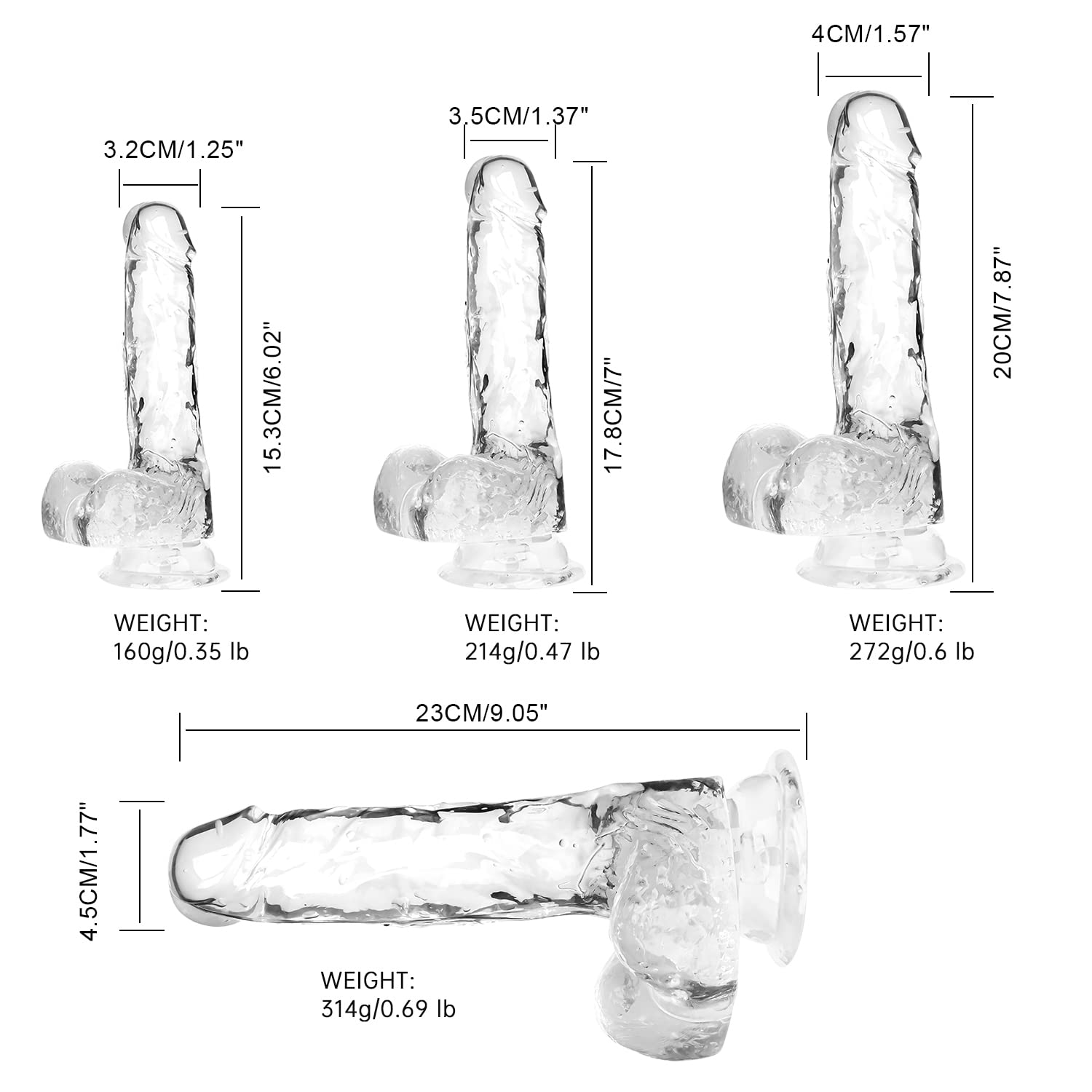Realistic Thick Dildo with Strong Suction Cup - Large Adult Sex Toy for G-Spot & Clitoral Stimulation - Perfect for Solo Play, Couples & BDSM Scenes