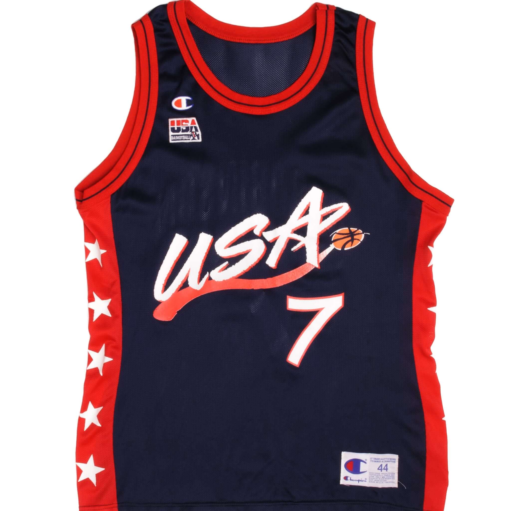 Vintage Champion Team USA Basketball David Robinson #7 Jersey - 1996 Olympics - Size Large - Made in USA - Perfect for NBA Fans, Sports Collectors & Retro Fashion Enthusiasts