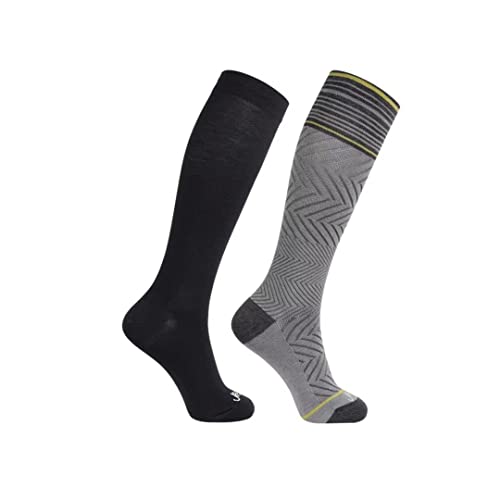 2 Pairs: 1 Pure Black+ 1 Heather Grey