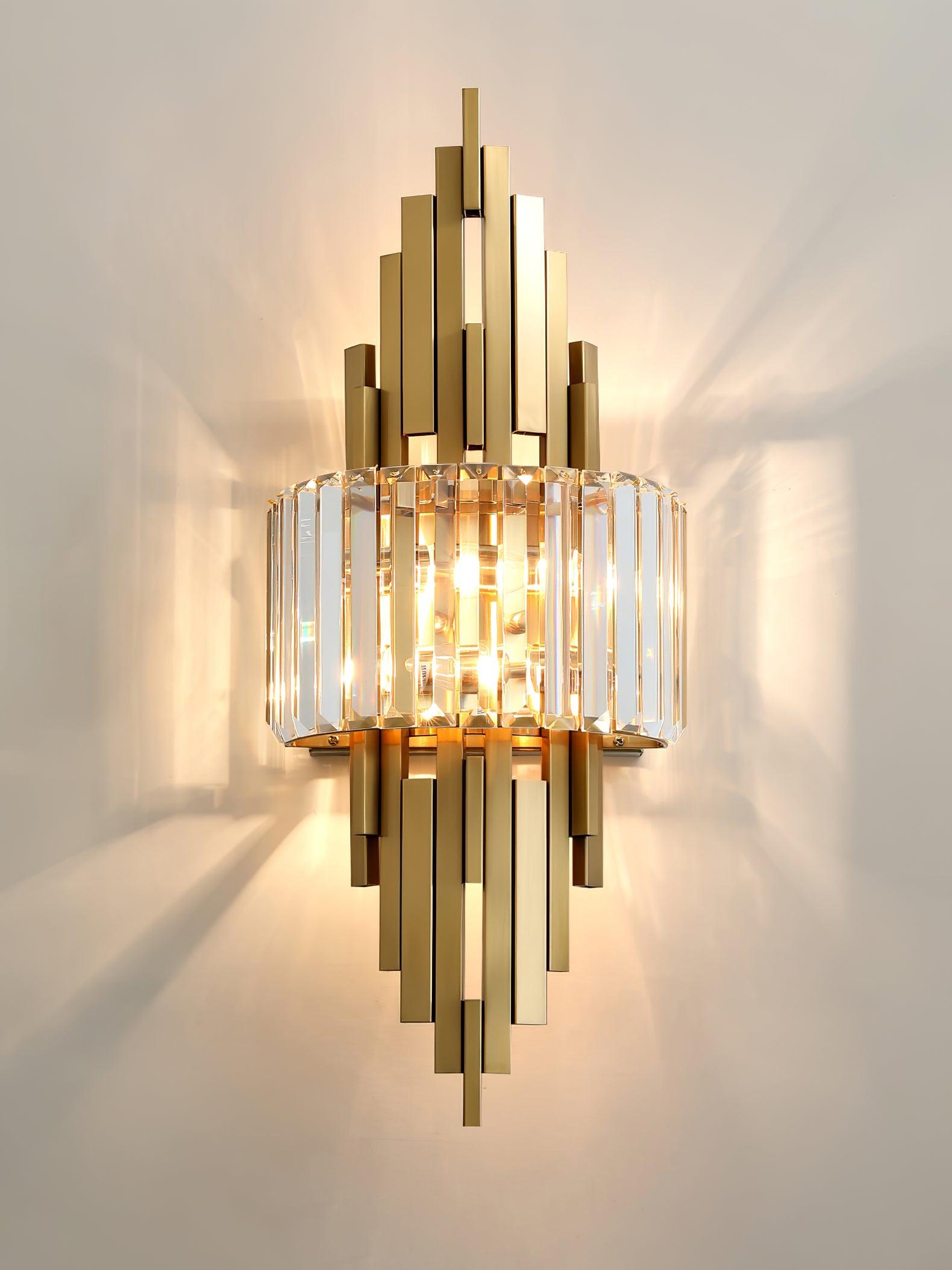 Kubica Crystal Wall Lamp - Elegant Modern Lighting Fixture for Bedroom, Living Room, and Hallway Decor