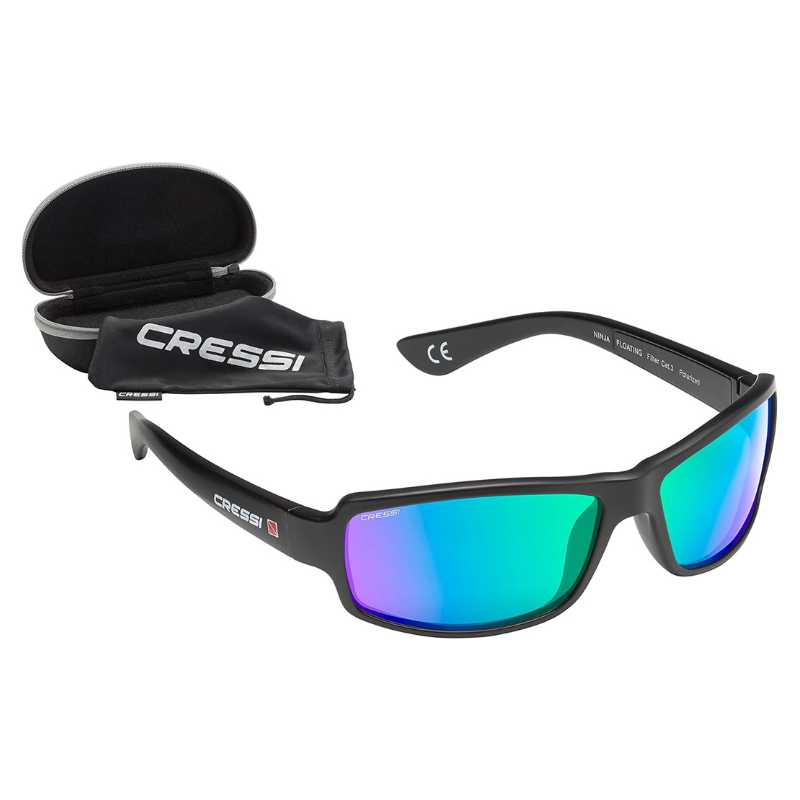 Cressi Ninja Floating Sunglasses - Polarized UV Protection Swim Goggles for Snorkeling, Diving & Water Sports