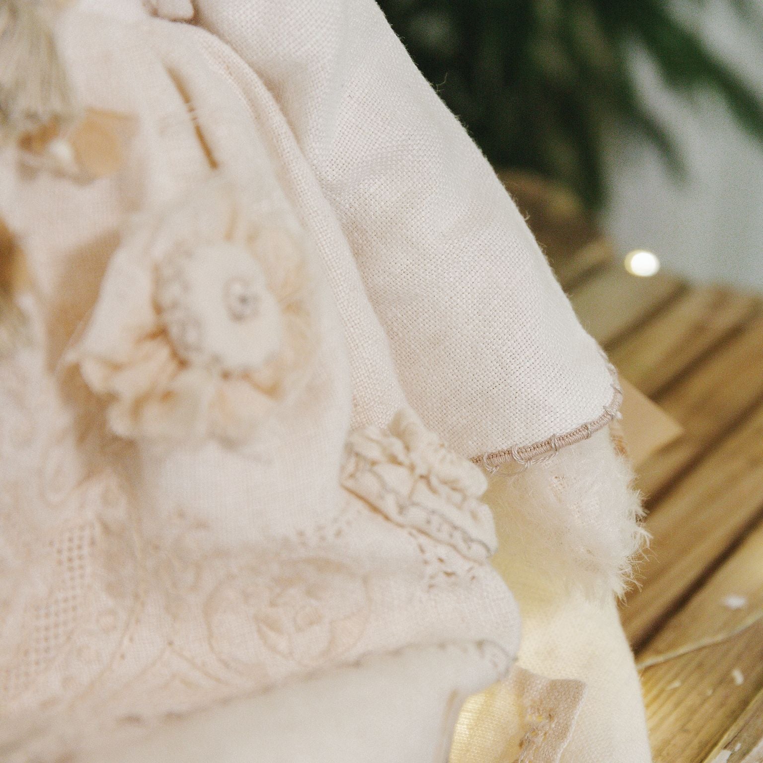 Handcrafted Cream Mohair Bunny Plush Toy - Ella Elegant by Hutch Studio - Perfect for Nursery Decor, Baby Shower Gifts & Collectible Stuffed Animals