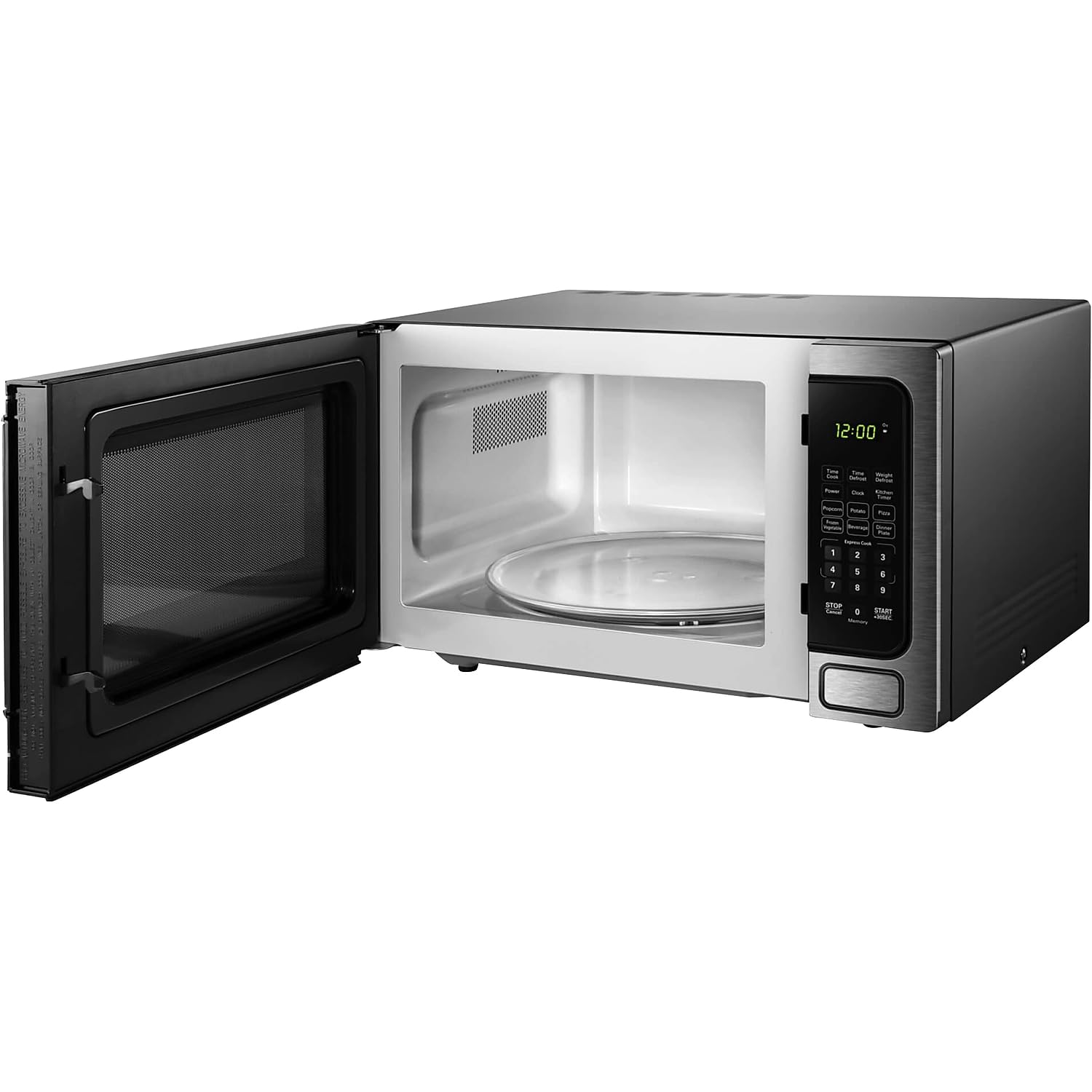 Danby DDMW1125BBS 1.1 Cu. Ft Compact Countertop Microwave Oven - Stainless Steel Design for Small Kitchens, Dorms & Office Spaces