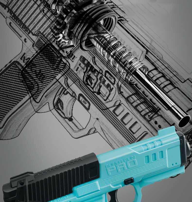 MK-3 Clip Fed Dart Blaster Toy - High Performance Foam Dart Gun for Kids & Adults - Perfect for Outdoor Games, Nerf Battles & Target Shooting