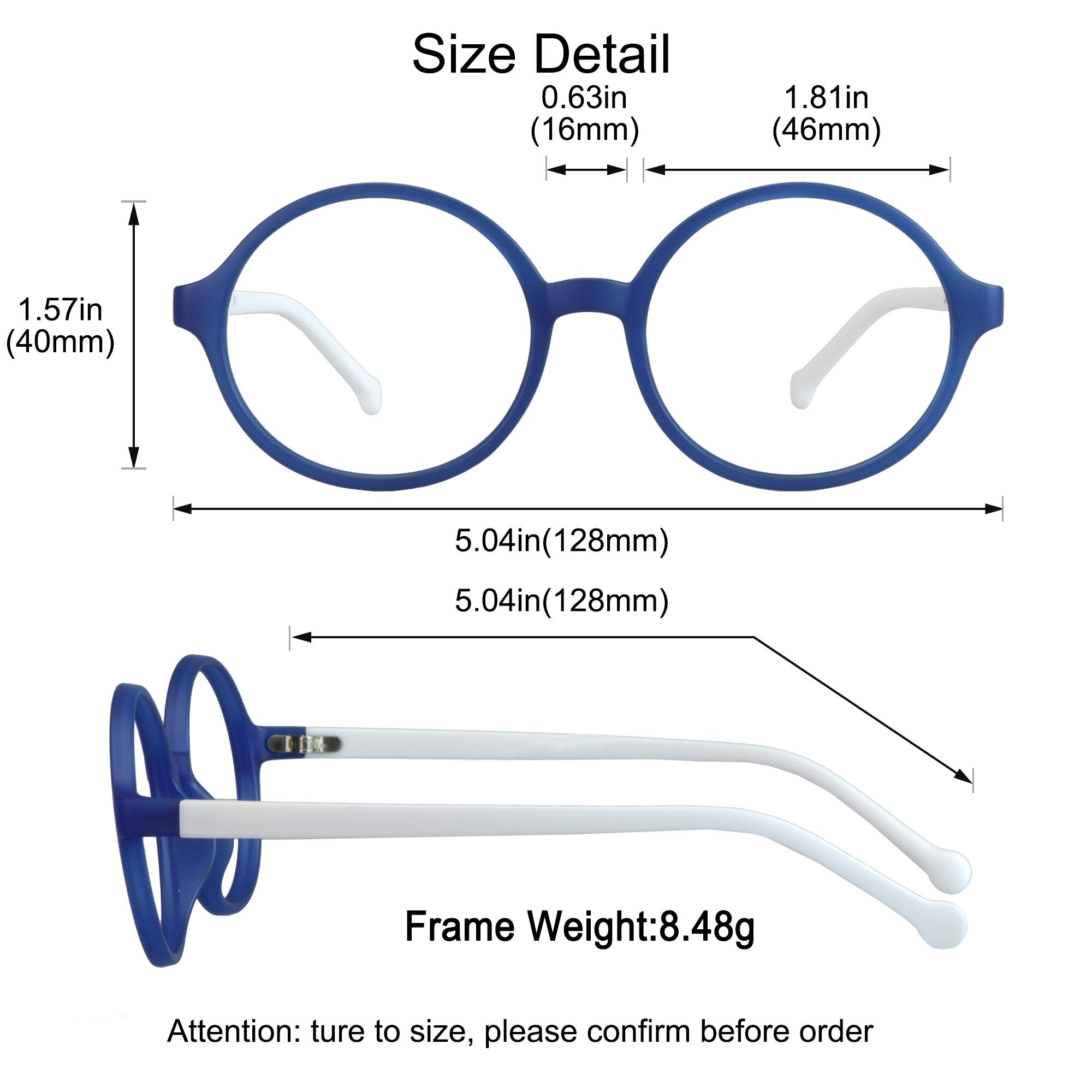 Blue Light Blocking Glasses for Kids - Anti Eyestrain, Anti Glare, HD Vision for Computer, Reading & Online Learning - Protect Children's Eyes from Digital Screens