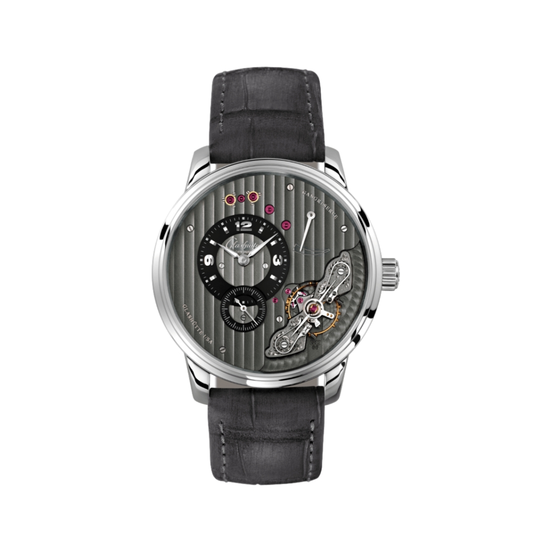 PanoInverse 42mm Black Galvanized Stainless Steel Watch Strap - Durable & Stylish for Men's & Women's Watches | Perfect for Daily Wear, Business & Casual Occasions