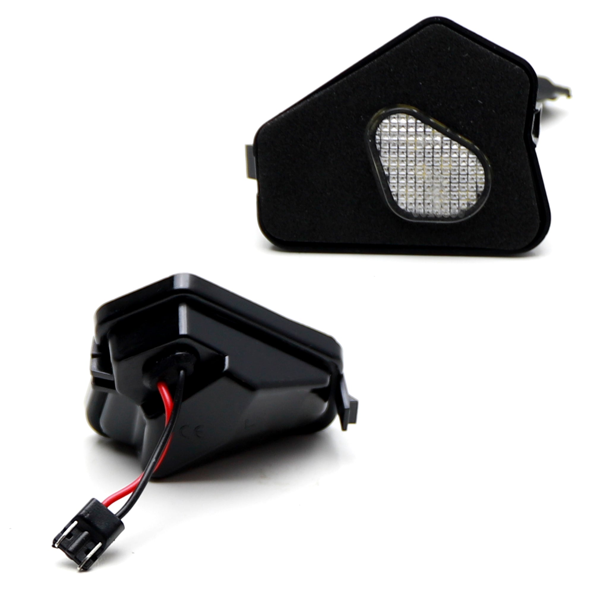 18 SMD Full LED Under Mirror Puddle Lights for Mercedes C/E/S/CLA/CLS/GLK Class - Waterproof Car Door Projector Lights for Night Safety & Luxury Style