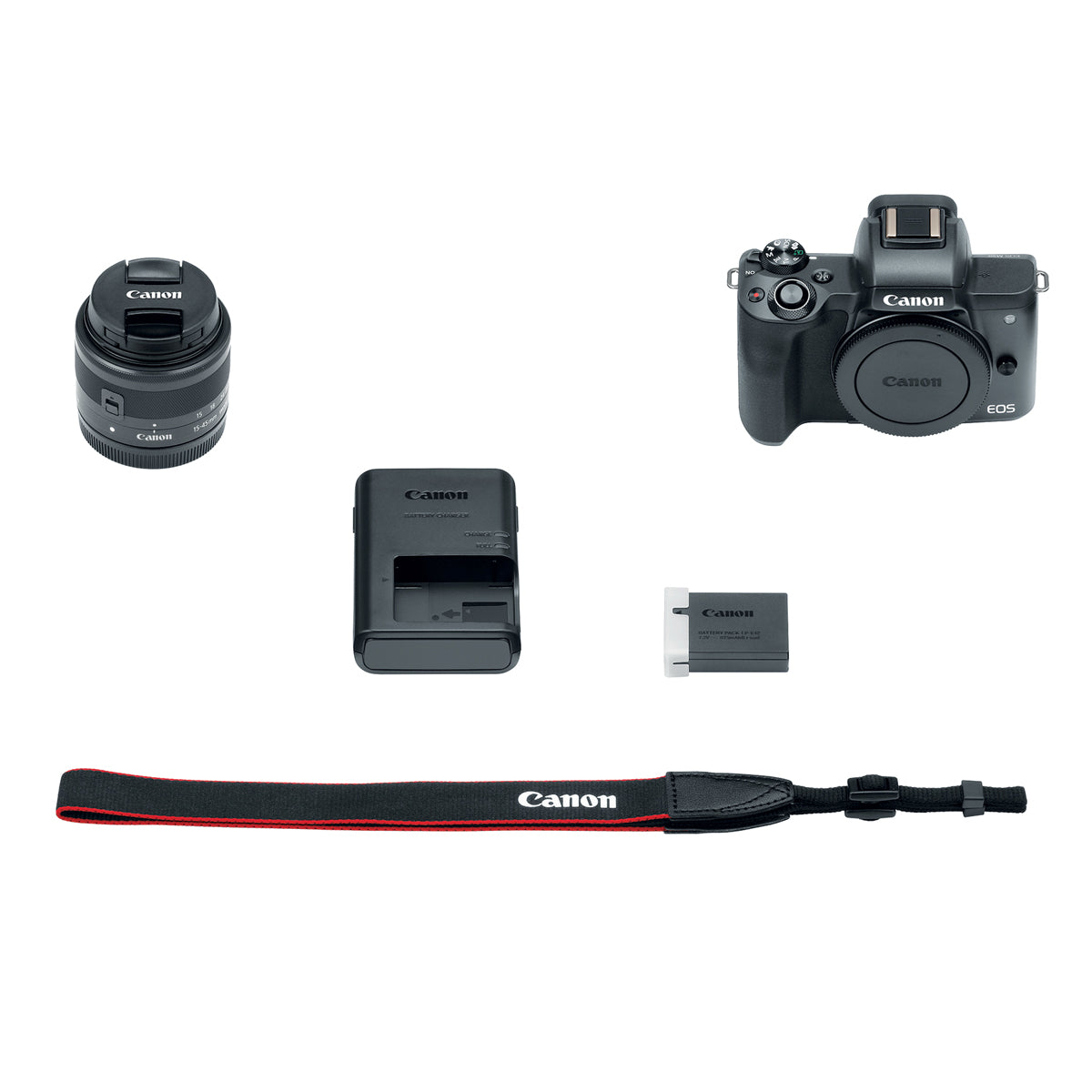 Canon EOS M50 Mirrorless Camera with EF-M 15-45mm f/3.5-6.3 IS STM Lens Kit (Black) - Perfect for Vlogging, Travel Photography & Content Creation
