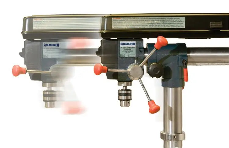 5-Speed Bench Step Pulley Drill Press with Radial Arm - Perfect for Woodworking, Metalworking & DIY Projects