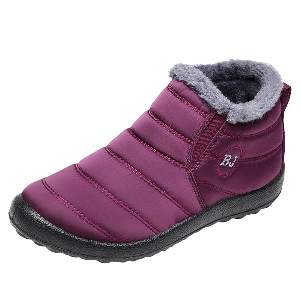 Women's Waterproof Winter Snow Boots - Warm Fur Lined Ankle Boots for Outdoor Activities | Hiking, Snowshoeing & Cold Weather Fashion