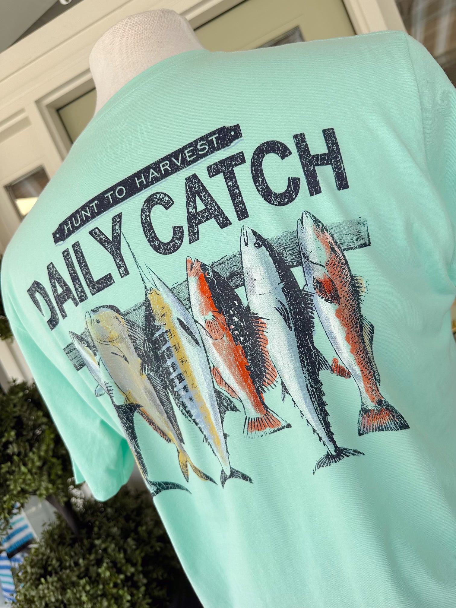 Hunt to Harvest Daily Catch T-Shirt - Comfortable & Stylish Fishing Tee for Men & Women - Perfect for Outdoor Adventures, Fishing Trips & Casual Wear