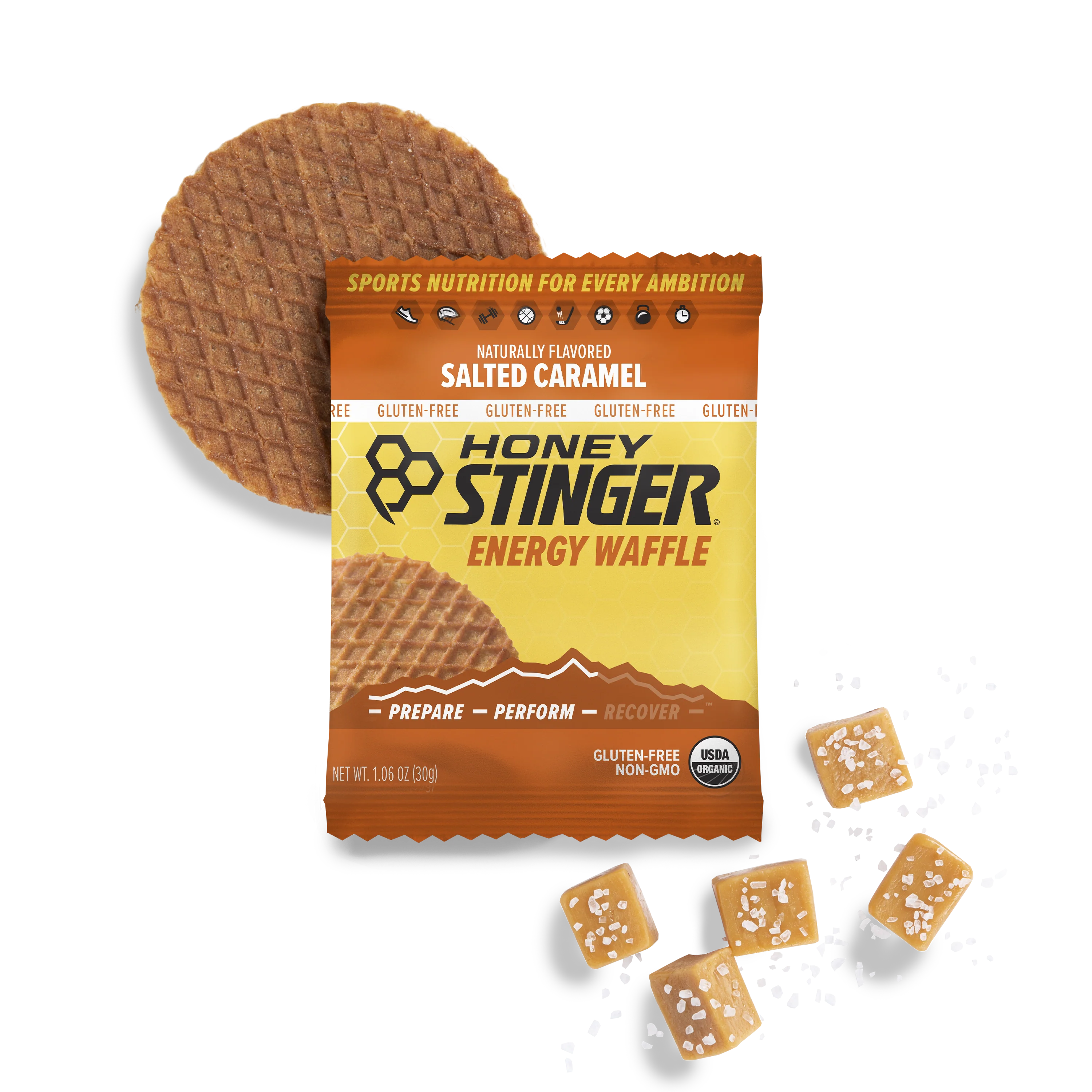 Honey Stinger Organic Waffle - Energy Snack for Athletes & Hikers - Gluten-Free & Non-GMO - Perfect for Pre-Workout, Cycling & Outdoor Adventures