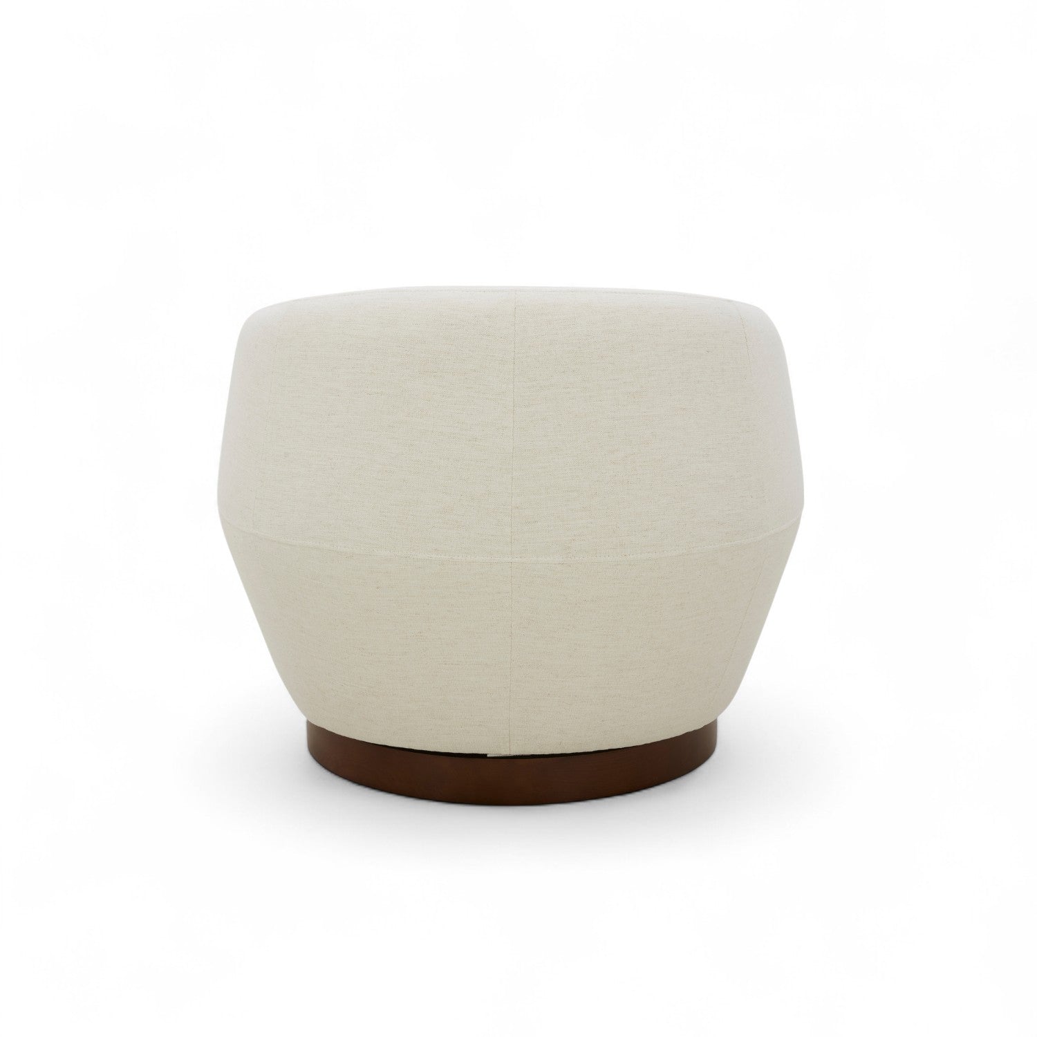 Swivel Chair with Crypton® Fabric - Modern Pod Design for Living Room, Office & Lounge - Nomad Snow Color - Comfortable & Stylish Seating Solution