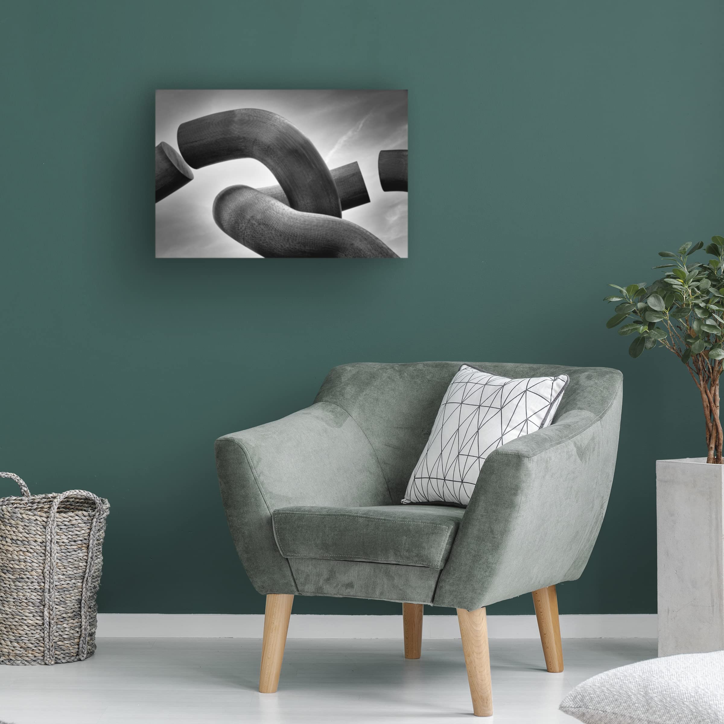 Peter Pfeiffer 'Separated' Canvas Wall Art Print - Modern Abstract Painting for Living Room, Bedroom & Office Decor | Trademark Fine Art Collection