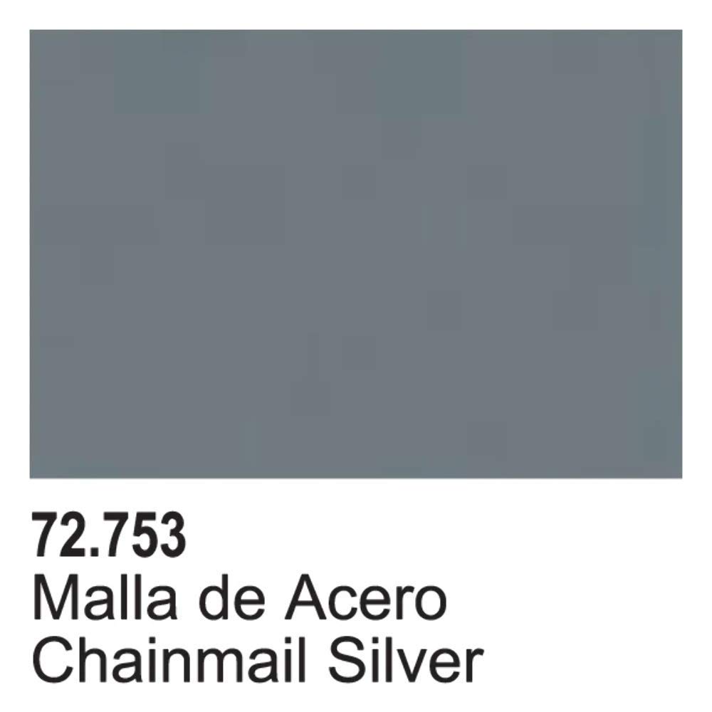 Vallejo Game Air Chainmail Silver Paint - Acrylic Metallic Paint for Miniatures & Models - Perfect for Warhammer, D&D, and Tabletop Gaming