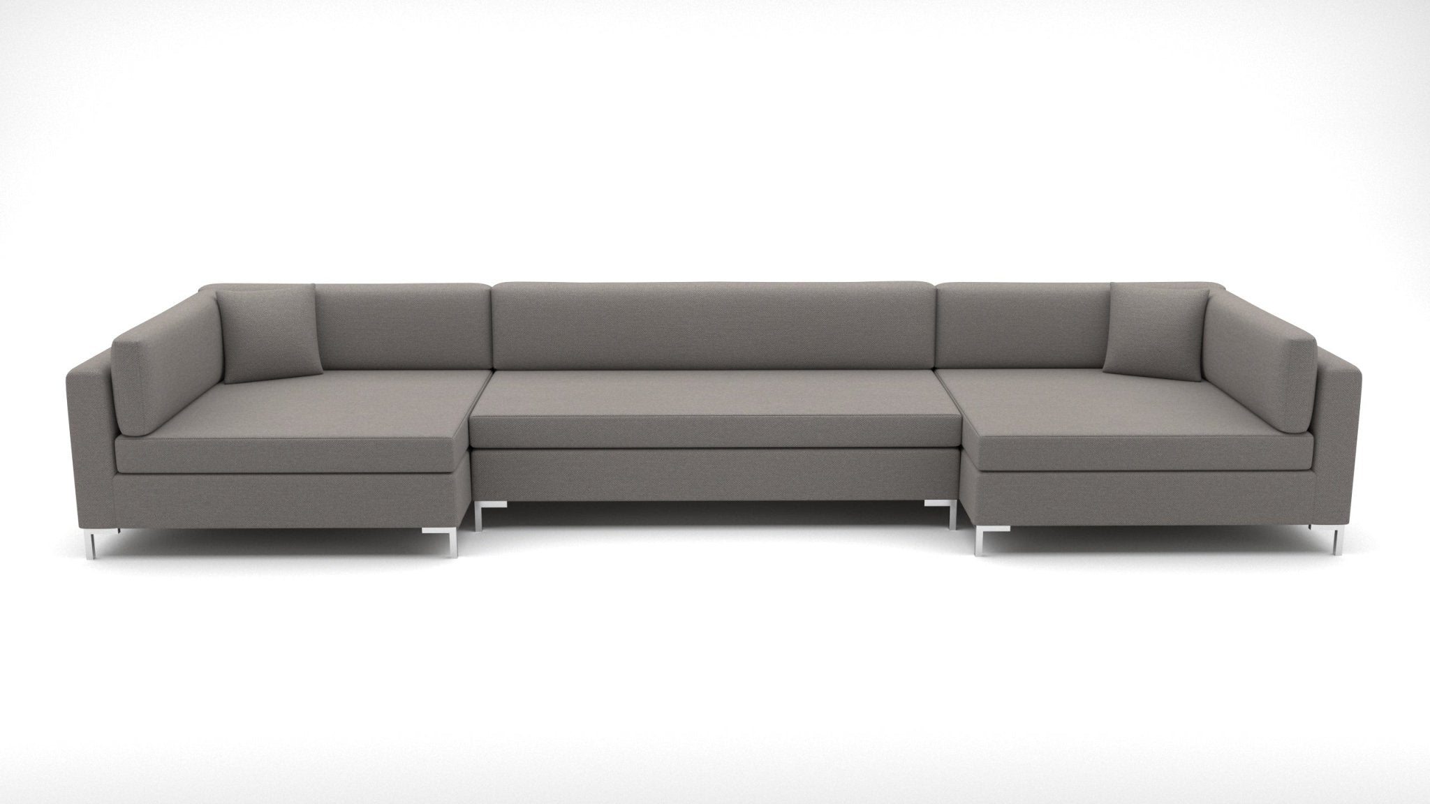 Bonnell 188 U-Shaped Cuddler Sectional Sofa - Modern L-Shaped Couch with Reversible Chaise for Living Room, Family Room & Home Theater Comfort