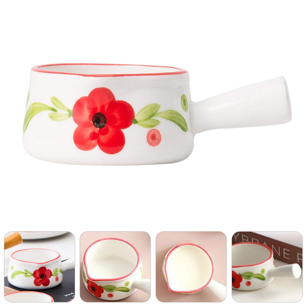 1pc Ceramic Milk Cup - Mini Coffee Pouring Cup, Milk Container, Sauce Dish for Kitchen & Dining | Perfect for Coffee, Tea, Sauces & Condiments