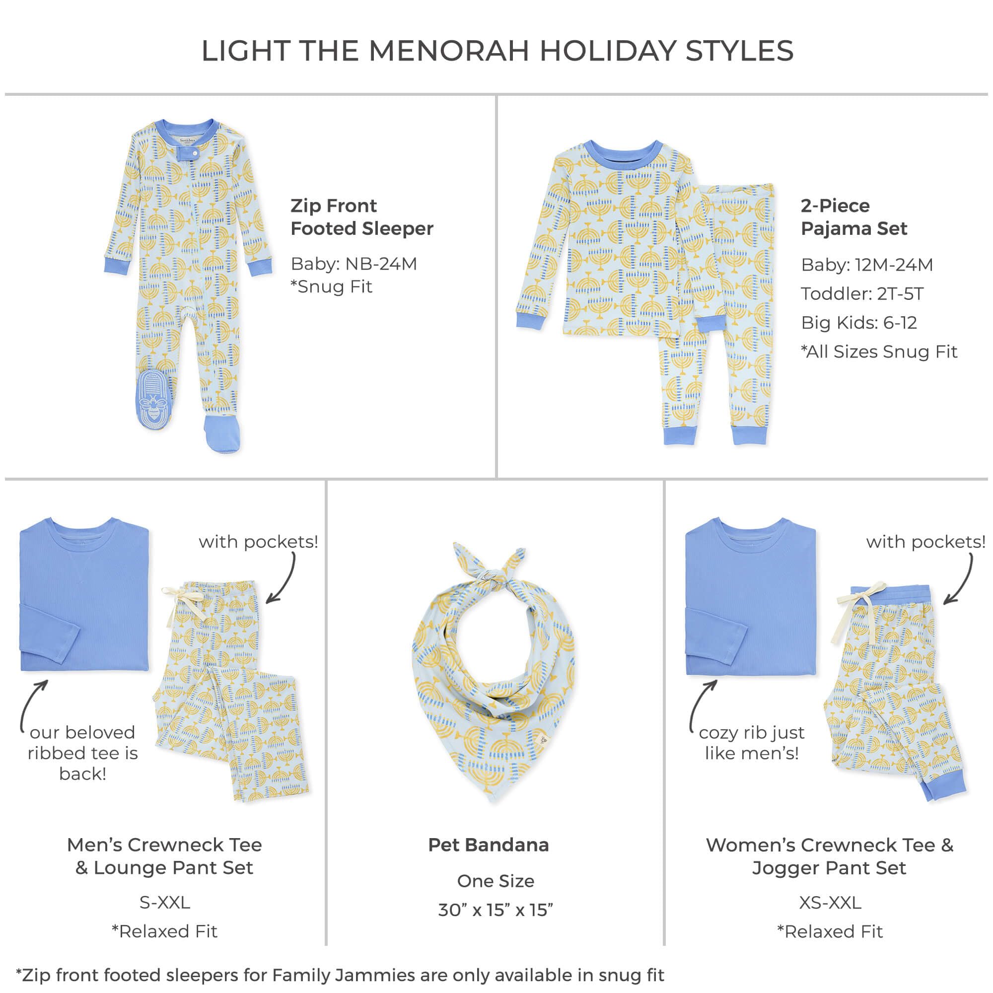 Burt's Bees Baby Family Christmas Pajamas Matching Sets - Organic Cotton Holiday Pajamas for Kids, Toddlers, Women & Adults | Cozy Family Christmas Eve & Winter Sleepwear