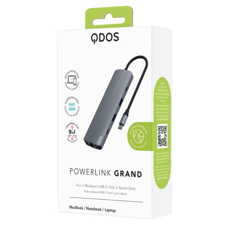 9-in-1 USB C Hub Multi-Port Adapter with HDMI, USB 3.0, SD/TF Card Reader - Perfect for MacBook, iPad Pro, Chromebook & More