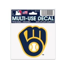 Wincraft MLB Milwaukee Brewers Multi-Use Decal Sticker 3