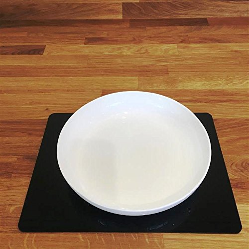 Premium Black Rectangular Placemat Set - Large Size (8-Pack) for Dining Table, Kitchen, and Party Decor - Durable & Stylish Table Mats